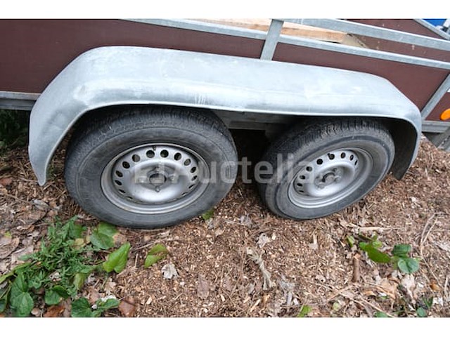 Ref:r652 - jc beckers dubbelassige aanhangwagen - afbeelding 2 van  11