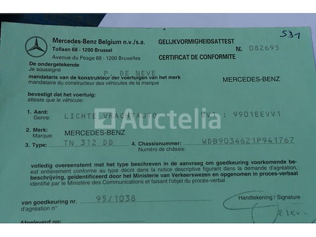 Ref:s31 - mercedes-benz sprinter tn312d (1999-32,706 km-vin:) - afbeelding 26 van  29