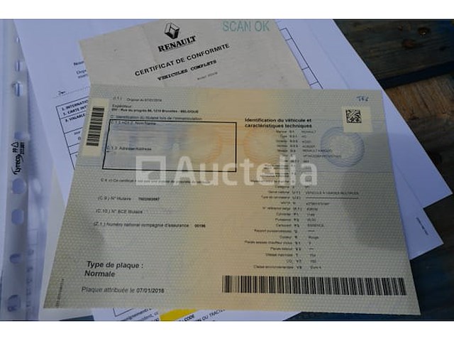 Ref:t68 - renault kangoo voertuig (2005-179,997 km-vin:vf1kcedef33112171) - afbeelding 9 van  18
