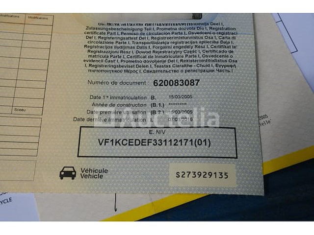 Ref:t68 - renault kangoo voertuig (2005-179,997 km-vin:vf1kcedef33112171) - afbeelding 10 van  18