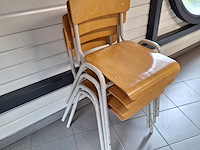 Reftertafel met 10 stapelbare stoelen - afbeelding 3 van  3