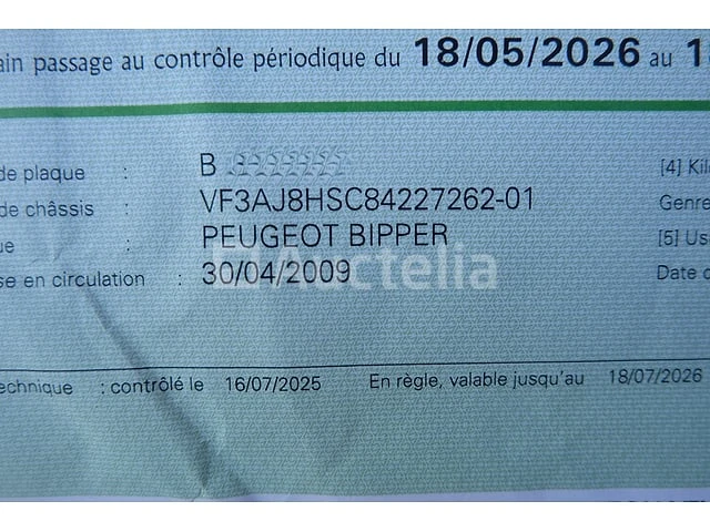 Ref:v4 - auto peugeot bipper tepee (2009-145,116 km)(vin:vf3aj8hsc84227262) - afbeelding 11 van  45