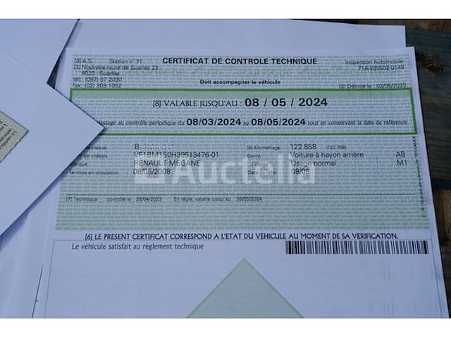 Ref:v60 - renault mégane voertuig (2008-124,379 km-vin:vf1bm1s0h39513476) - afbeelding 18 van  35