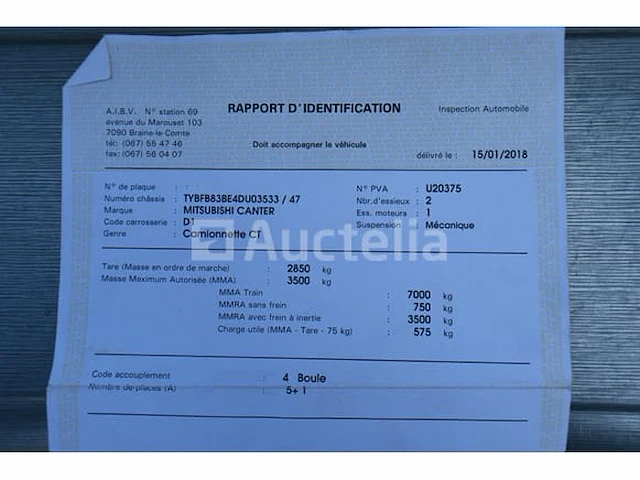 Ref:vyn083 - camionnette plateau dubbele cabine mitsubishi canter fb83/dc/1 (2007-276,781 km)(vin: tybfb83be4du03533) - afbeelding 35 van  47