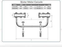 Regelbare verstelbare waterklok console - afbeelding 2 van  3