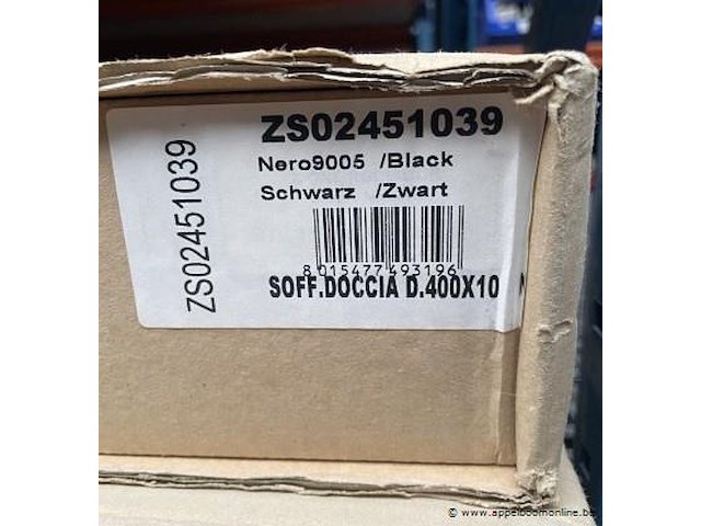 Regendouchekop zwart - afbeelding 2 van  2