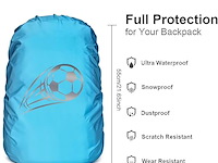 Regenhoes met zonnetje voor schooltas - afbeelding 2 van  2