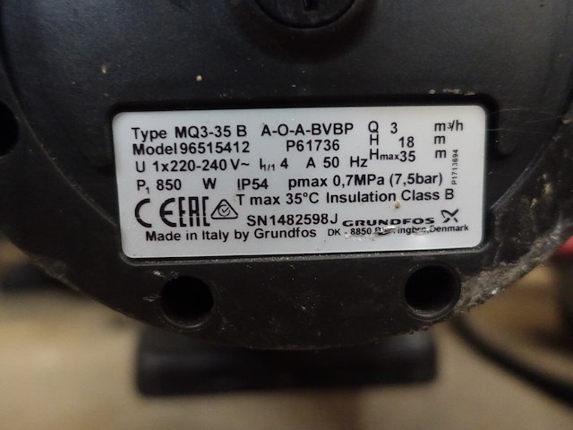 Regenwaterpomp grundfos (na te zien) - afbeelding 3 van  3