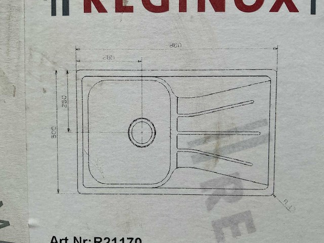 Reginox wastafel - afbeelding 1 van  1