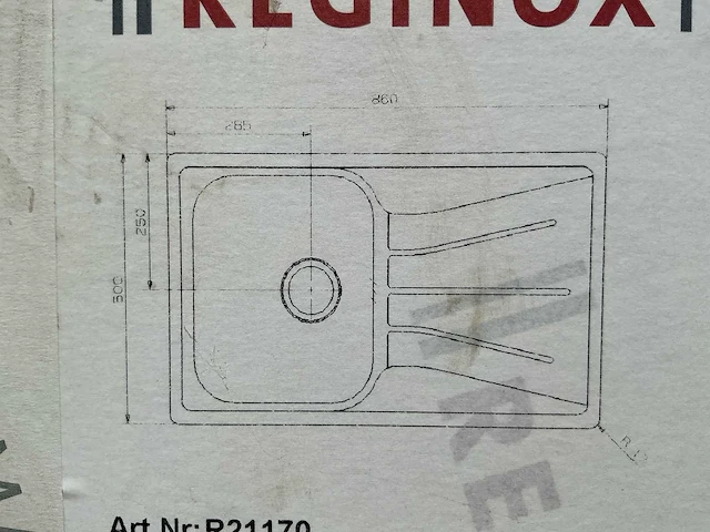 Reginox wastafel - afbeelding 2 van  3