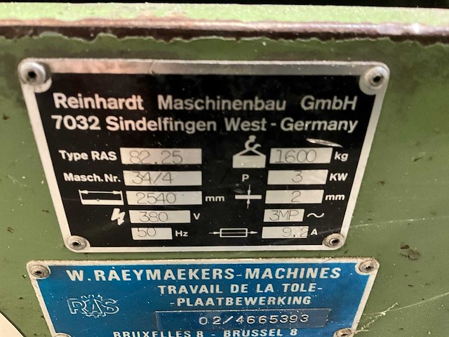 Reinhardt 82.25 guillotineschaar - afbeelding 5 van  5