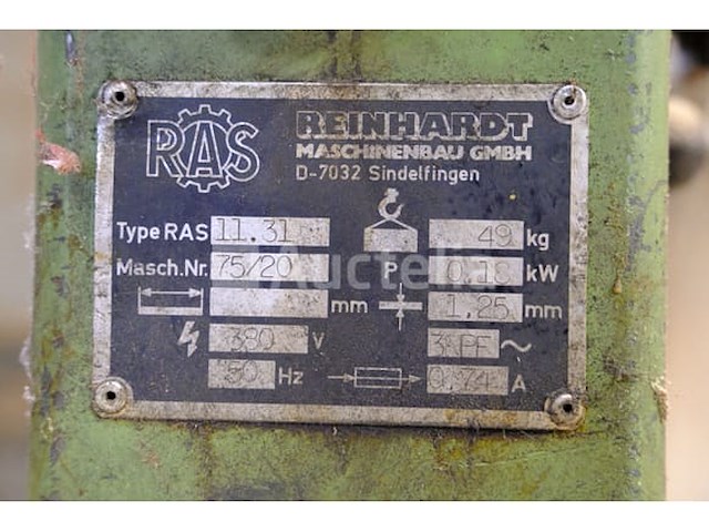 Reinhardt ras 11.31 randgietmachine - afbeelding 5 van  9
