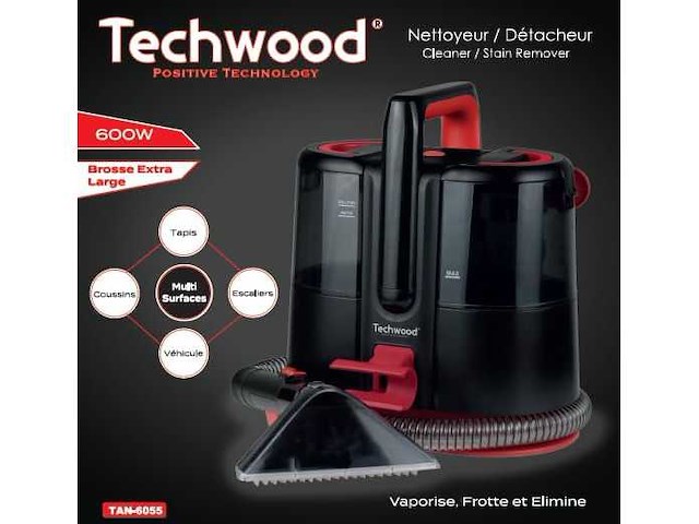 Reiniger - vlekken verwijderaar - 600w - extra grote draagbare vlekken verwijderaar borstel - afbeelding 3 van  5