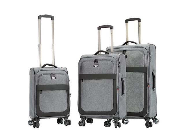 Reiskoffer - lee cooper - 33503 - grijs - 900d polyester - 55 x 35 x 20 cm. - afbeelding 2 van  8