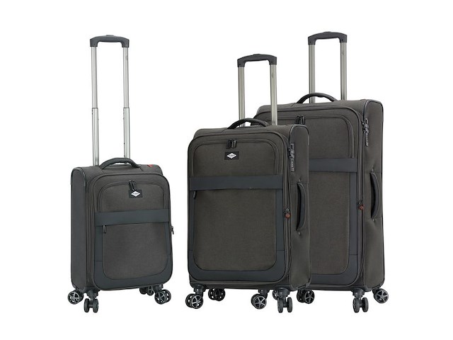 Reiskoffer - lee cooper - 33503 - zwart - 900d polyester - 55 x 35 x 20 cm. - afbeelding 2 van  8