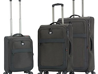 Reiskoffer - lee cooper - 33503 - zwart - 900d polyester - 76 x 46 x 27 cm. - afbeelding 2 van  8