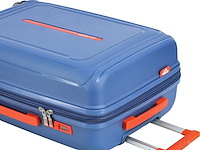 Reiskoffer - lee cooper - blauw - 33403 - 77x 51 x 30/35 cm. - dubbele rits - afbeelding 6 van  6