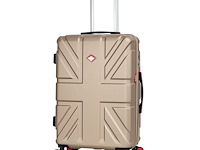 Reiskoffer - lee cooper - flag - 67 x 42 x 26 cm. - champagne - afbeelding 1 van  9