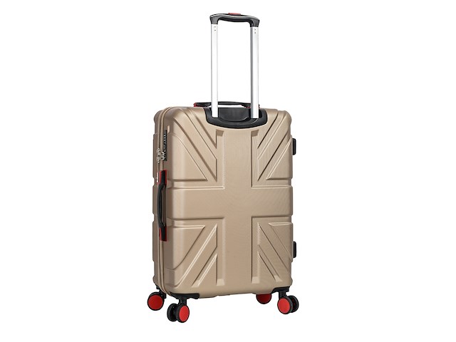 Reiskoffer - lee cooper - flag - 67 x 42 x 26 cm. - champagne - afbeelding 3 van  9