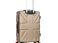 Reiskoffer - lee cooper - flag - 67 x 42 x 26 cm. - champagne - afbeelding 3 van  9