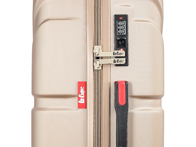 Reiskoffer - lee cooper - flag - 67 x 42 x 26 cm. - champagne - afbeelding 5 van  9