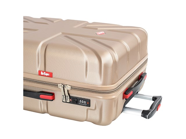 Reiskoffer - lee cooper - flag - 67 x 42 x 26 cm. - champagne - afbeelding 6 van  9