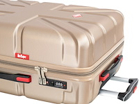 Reiskoffer - lee cooper - flag - 67 x 42 x 26 cm. - champagne - afbeelding 6 van  9