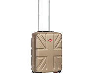 Reiskoffer - lee cooper - flag - handbagage - 55 x 37 x 21 cm. - champagne - afbeelding 1 van  6