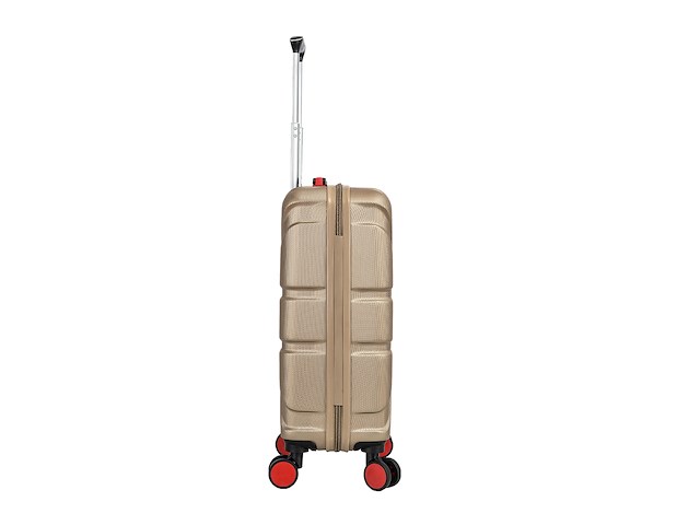 Reiskoffer - lee cooper - flag - handbagage - 55 x 37 x 21 cm. - champagne - afbeelding 2 van  6
