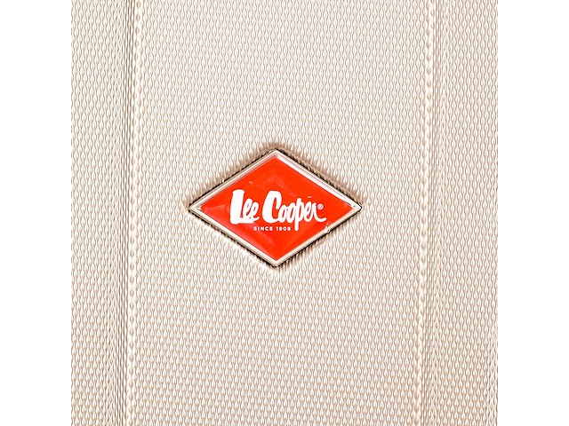 Reiskoffer - lee cooper - flag - handbagage - 55 x 37 x 21 cm. - champagne - afbeelding 3 van  6