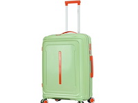 Reiskoffer - lee cooper - groen - 33403 - 67 x 43 x 26/31 cm. - dubbele rits - afbeelding 1 van  6