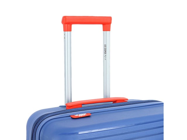 Reiskoffer - lee cooper - groen - 33403 - 67 x 43 x 26/31 cm. - dubbele rits - afbeelding 4 van  6