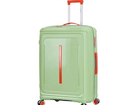 Reiskoffer - lee cooper - groen - 33403 - 77x 51 x 30/35 cm. - dubbele rits - afbeelding 1 van  6