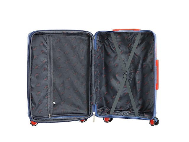 Reiskoffer - lee cooper - groen - 33403 - 77x 51 x 30/35 cm. - dubbele rits - afbeelding 5 van  6