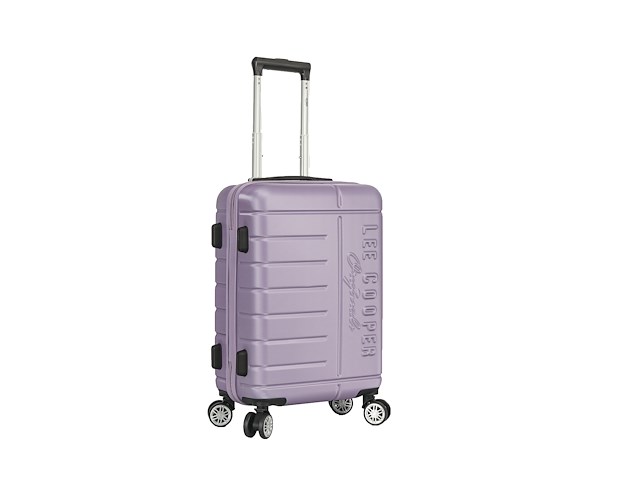 Reiskoffer - lee cooper - handbagage - 55 x 37 x 21 cm. - paars - afbeelding 1 van  5