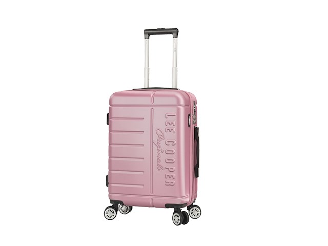Reiskoffer - lee cooper - handbagage - 55 x 37 x 21 cm. - rose - afbeelding 2 van  5