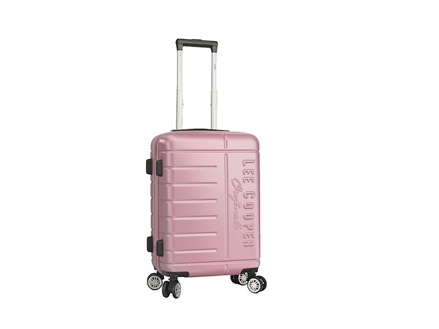 Reiskoffer - lee cooper - handbagage - 55 x 37 x 21 cm. - rose - afbeelding 1 van  5