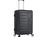 Reiskoffer - lee cooper - handbagage - 55 x 37 x 21 cm. - zwart - afbeelding 2 van  5