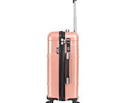Reiskoffer - lee cooper - handbagage - polycarbonaat - roze - 55x37x20 cm. - afbeelding 2 van  7