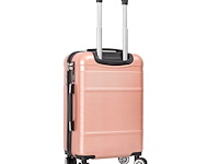 Reiskoffer - lee cooper - handbagage - polycarbonaat - roze - 55x37x20 cm. - afbeelding 4 van  7