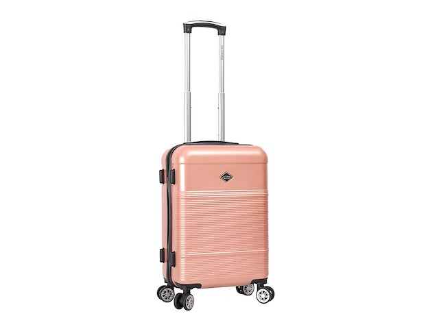 Reiskoffer - lee cooper - handbagage - polycarbonaat - roze - 55x37x20 cm. - afbeelding 7 van  7