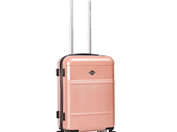 Reiskoffer - lee cooper - handbagage - polycarbonaat - roze - 55x37x20 cm. - afbeelding 7 van  7