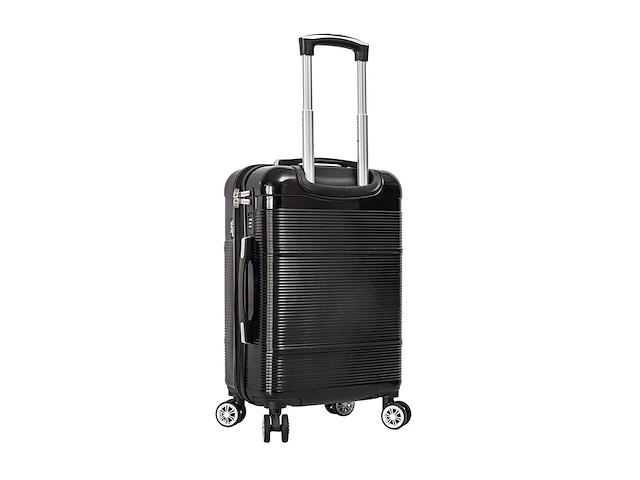 Reiskoffer - lee cooper - handbagage - polycarbonaat - zwart - 55x37x20 cm. - afbeelding 2 van  6
