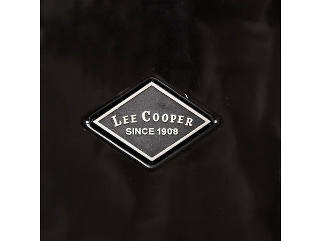 Reiskoffer - lee cooper - handbagage - polycarbonaat - zwart - 55x37x20 cm. - afbeelding 4 van  6