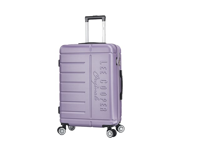 Reiskoffer - lee cooper - paars - afm. 77 x 48 x 30 cm. - afbeelding 2 van  4