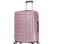 Reiskoffer - lee cooper - roze - afm. 77 x 48 x 30 cm. - afbeelding 1 van  3
