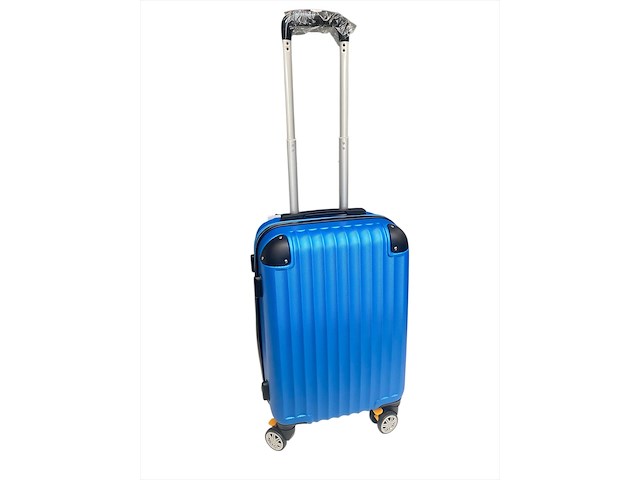 Reiskoffer - ormi - 55 x 35 x 21 cm. - dubbele rits - blauw - afbeelding 1 van  3