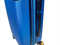 Reiskoffer - ormi - 55 x 35 x 21 cm. - dubbele rits - blauw - afbeelding 2 van  3