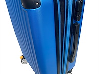 Reiskoffer - ormi - 55 x 35 x 21 cm. - dubbele rits - blauw - afbeelding 3 van  3