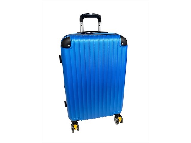 Reiskoffer - ormi - 65 x 40 x 25 cm. - dubbele rits - blauw - afbeelding 1 van  3